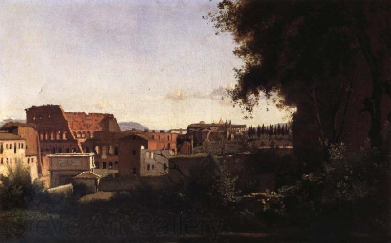 Corot Camille The theater from garden it Farnes